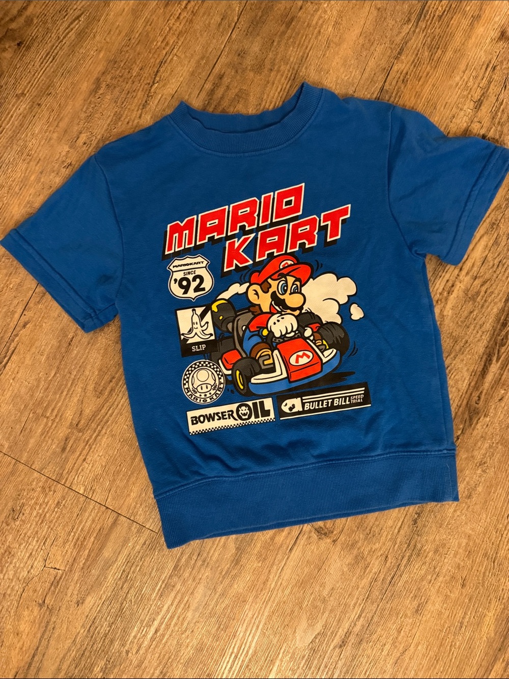 Nintendo Mario Kart Blue Short Sleeve Tee for Kids